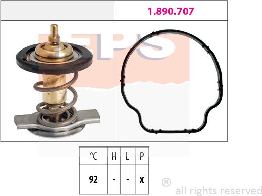 MDR EPS-1880 929 - Termostat, rashladna tekućinu www.molydon.hr