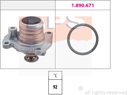 MDR EPS-1880 458 - Termostat, rashladna tekućinu www.molydon.hr