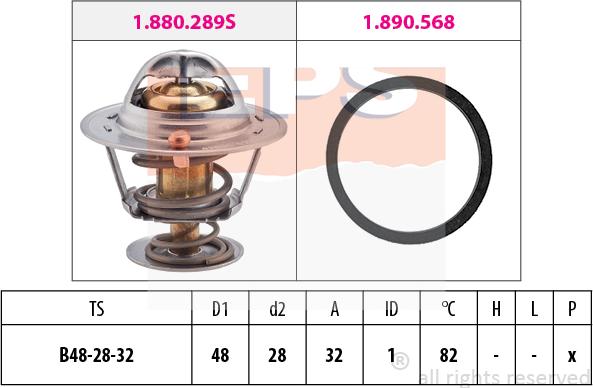 MDR EPS-1880 466 - Termostat, rashladna tekućinu www.molydon.hr