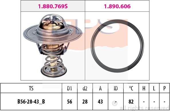 MDR EPS-1880 413 - Termostat, rashladna tekućinu www.molydon.hr