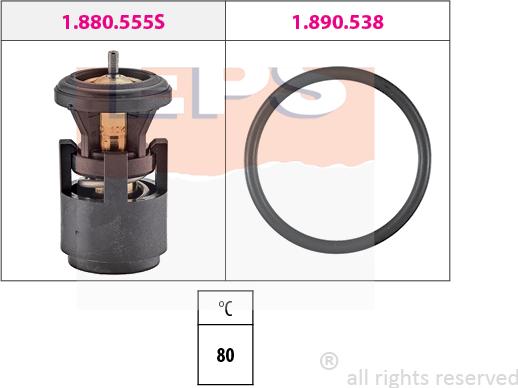 MDR EPS-1880 555 - Termostat, rashladna tekućinu www.molydon.hr