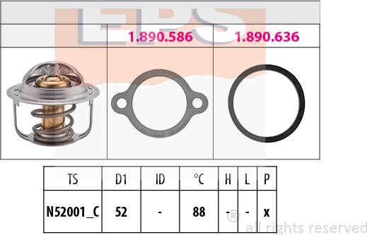 MDR EPS-1880 514 - Termostat, rashladna tekućinu www.molydon.hr