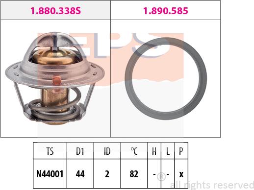 MDR EPS-1880 517 - Termostat, rashladna tekućinu www.molydon.hr