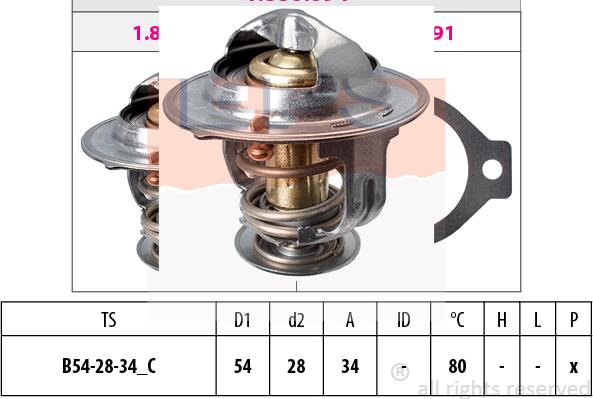 MDR EPS-1880 694S - Termostat, rashladna tekućinu www.molydon.hr