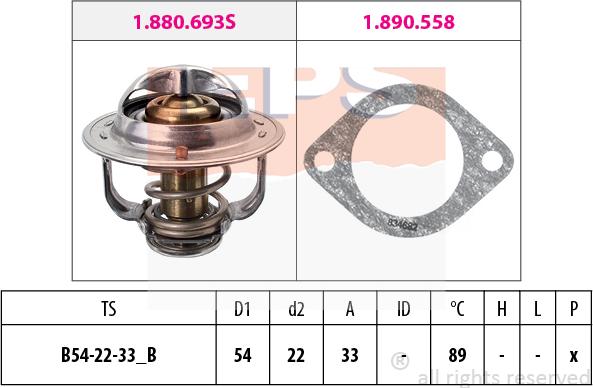 MDR EPS-1880 693 - Termostat, rashladna tekućinu www.molydon.hr