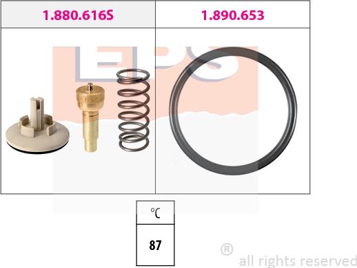 MDR EPS-1880 616 - Termostat, rashladna tekućinu www.molydon.hr