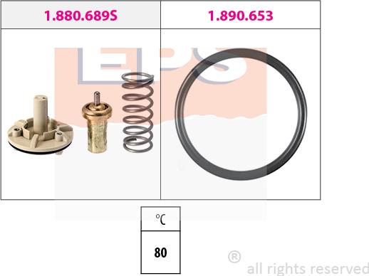 MDR EPS-1880 689 - Termostat, rashladna tekućinu www.molydon.hr