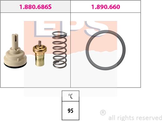 MDR EPS-1880 686 - Termostat, rashladna tekućinu www.molydon.hr