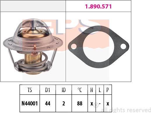 MDR EPS-1880 369 - Termostat, rashladna tekućinu www.molydon.hr