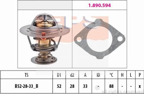 MDR EPS-1880 387 - Termostat, rashladna tekućinu www.molydon.hr