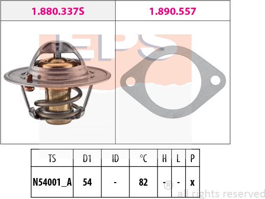 MDR EPS-1880 337 - Termostat, rashladna tekućinu www.molydon.hr