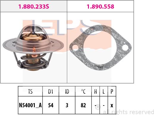 MDR EPS-1880 329 - Termostat, rashladna tekućinu www.molydon.hr