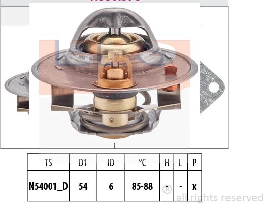 MDR EPS-1880 378S - Termostat, rashladna tekućinu www.molydon.hr