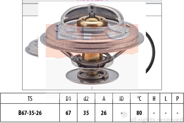 MDR EPS-1880 254S - Termostat, rashladna tekućinu www.molydon.hr