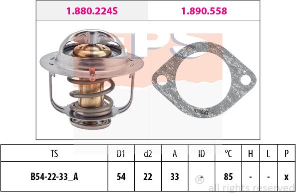 MDR EPS-1880 224 - Termostat, rashladna tekućinu www.molydon.hr