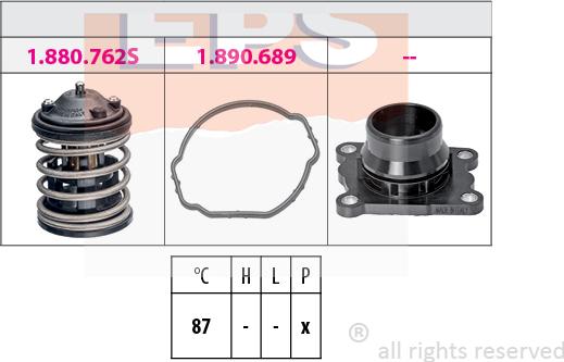 MDR EPS-1880 762K - Termostat, rashladna tekućinu www.molydon.hr