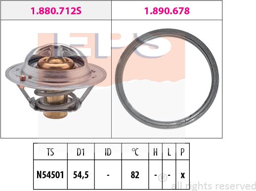 MDR EPS-1880 713 - Termostat, rashladna tekućinu www.molydon.hr