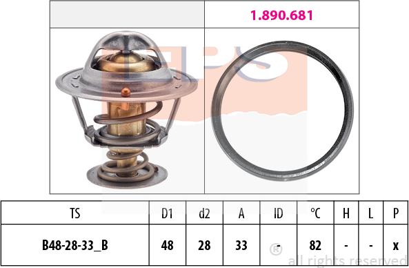 MDR EPS-1880 724 - Termostat, rashladna tekućinu www.molydon.hr