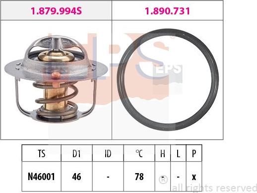 MDR EPS-1879 993 - Termostat, rashladna tekućinu www.molydon.hr