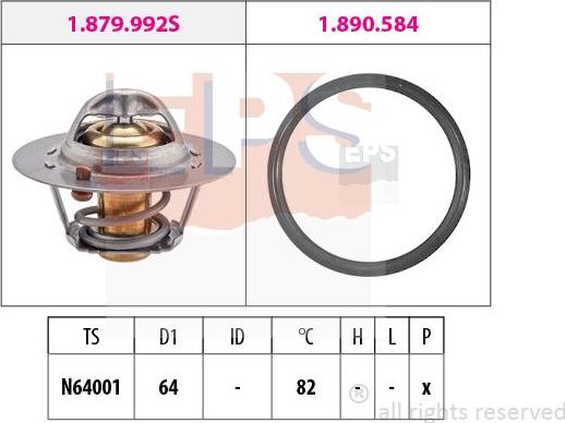 MDR EPS-1879 992 - Termostat, rashladna tekućinu www.molydon.hr