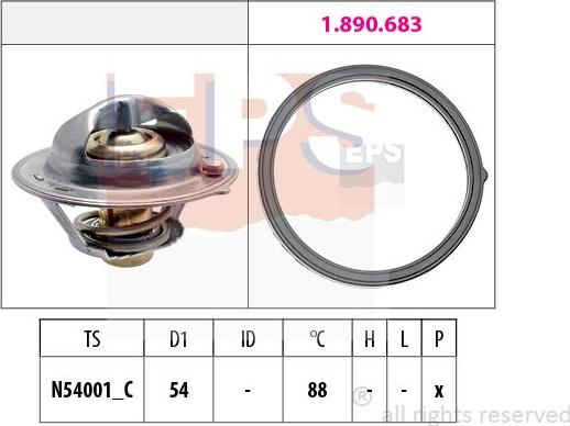 MDR EPS-1879 997 - Termostat, rashladna tekućinu www.molydon.hr