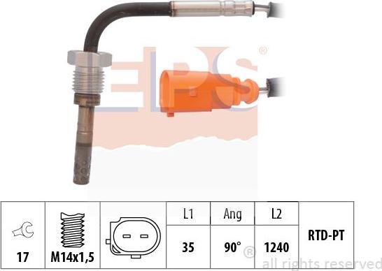 MDR EPS-1220 061 - Senzor, temperatura Ispušnih plinova www.molydon.hr