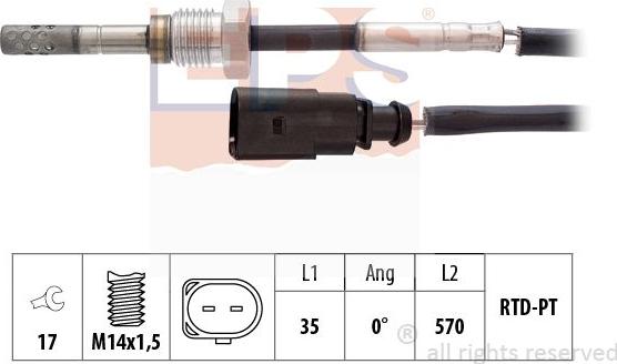 MDR EPS-1220 062 - Senzor, temperatura Ispušnih plinova www.molydon.hr