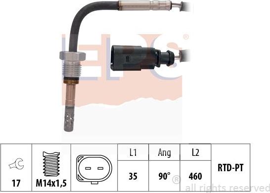 MDR EPS-1220 036 - Senzor, temperatura Ispušnih plinova www.molydon.hr