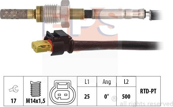 MDR EPS-1220 195 - Senzor, temperatura Ispušnih plinova www.molydon.hr