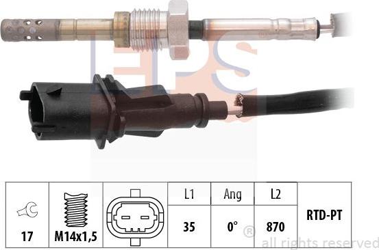 MDR EPS-1220 127 - Senzor, temperatura Ispušnih plinova www.molydon.hr