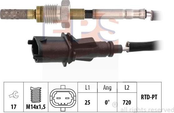 MDR EPS-1220 178 - Senzor, temperatura Ispušnih plinova www.molydon.hr