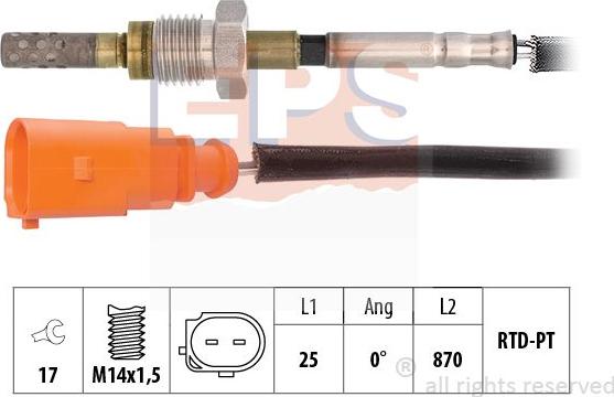 MDR EPS-1220 172 - Senzor, temperatura Ispušnih plinova www.molydon.hr