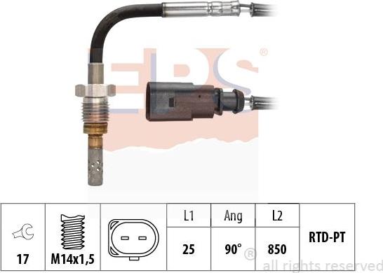 MDR EPS-1220 291 - Senzor, temperatura Ispušnih plinova www.molydon.hr