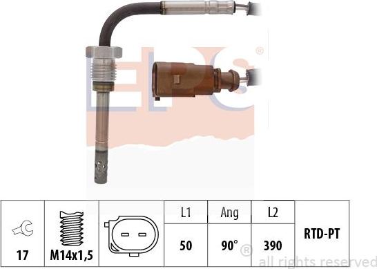 MDR EPS-1220 263 - Senzor, temperatura Ispušnih plinova www.molydon.hr