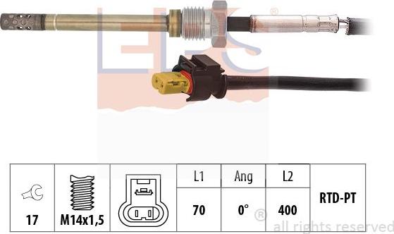 MDR EPS-1220 209 - Senzor, temperatura Ispušnih plinova www.molydon.hr