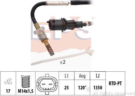 MDR EPS-1220 230 - Senzor, temperatura Ispušnih plinova www.molydon.hr