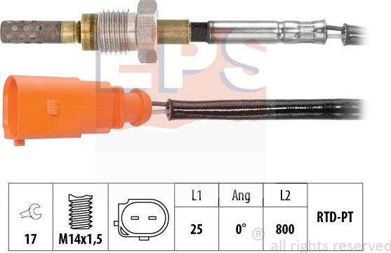 MDR EPS-1220 278 - Senzor, temperatura Ispušnih plinova www.molydon.hr