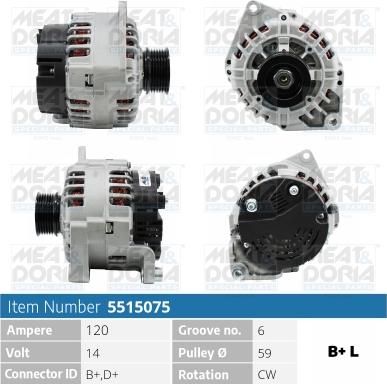 Meat & Doria 5515075 - Alternator www.molydon.hr