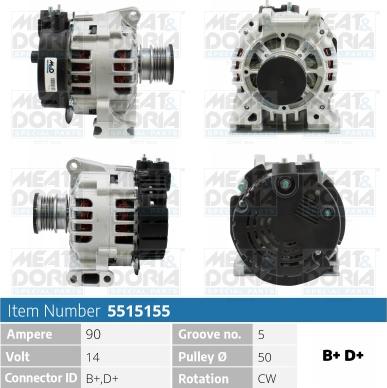 Meat & Doria 5515155 - Alternator www.molydon.hr