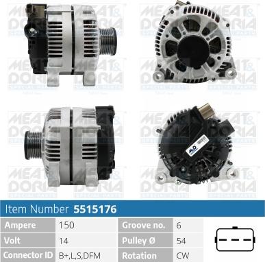 Meat & Doria 5515176 - Alternator www.molydon.hr