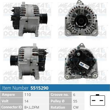 Meat & Doria 5515290 - Alternator www.molydon.hr