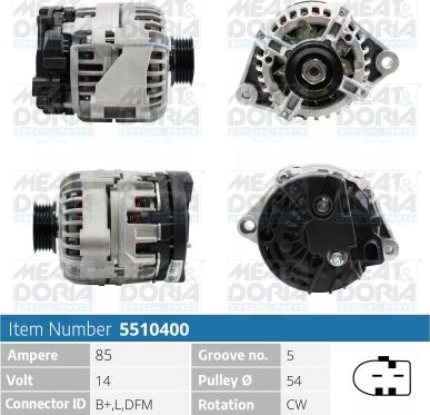 Meat & Doria 5510400 - Alternator www.molydon.hr