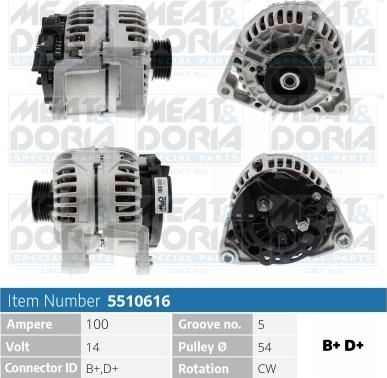 Meat & Doria 5510616 - Alternator www.molydon.hr