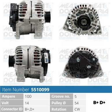 Meat & Doria 5510099 - Alternator www.molydon.hr