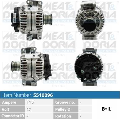 Meat & Doria 5510096 - Alternator www.molydon.hr