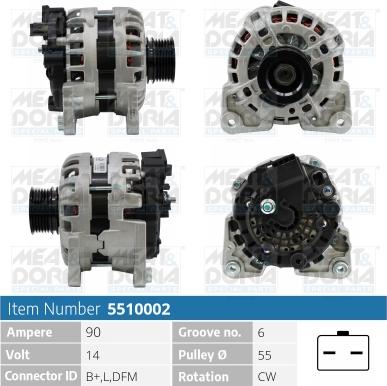 Meat & Doria 5510002 - Alternator www.molydon.hr