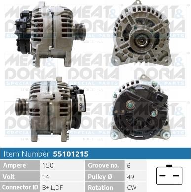 Meat & Doria 55101215 - Alternator www.molydon.hr