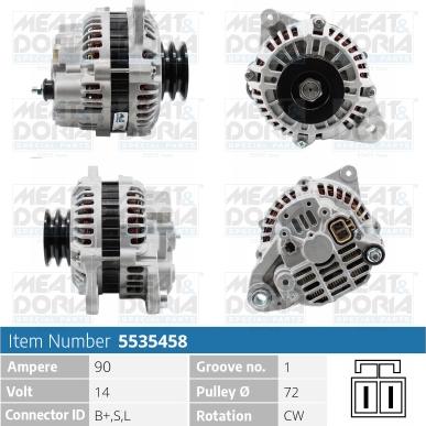 Meat & Doria 5535458 - Alternator www.molydon.hr