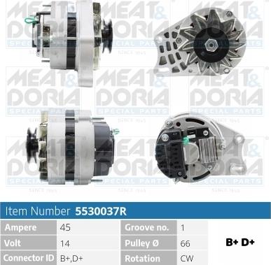 Meat & Doria 5530037R - Alternator www.molydon.hr