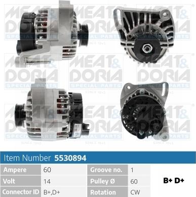 Meat & Doria 5530894 - Alternator www.molydon.hr